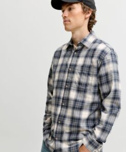 Jack & Jones JJJames Flannel Shirt Cloud Dancer