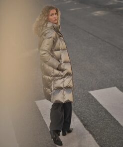 Mos Mosh Nova Metallic Down Jacket Brindle