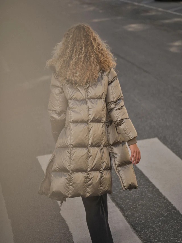 Mos Mosh Nova Metallic Down Jacket Brindle