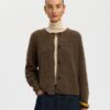 Selected Femme SLWLulu LS Knit Short Cardigan Dachshund
