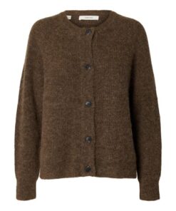 Selected Femme SLWLulu LS Knit Short Cardigan Dachshund