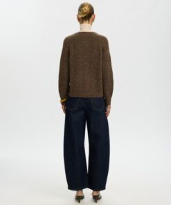 Selected Femme SLWLulu LS Knit Short Cardigan Dachshund