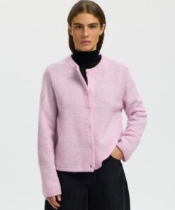 Selected Femme SLWLulu New Ls Knit Cardigan Winsome Orchid