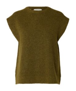 Selected Femme SLWLulu SL Knit Vest Fir Green