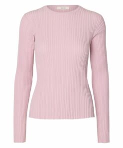 Selected Femme SLWToledo LS Knit Structure O-Neck Winsome Orchid
