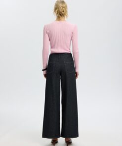 Selected Femme SLWToledo LS Knit Structure O-Neck Winsome Orchid