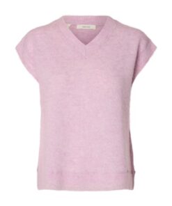 Selected Femme SLWLulu Brushed Knit Vest Winsome Orchid