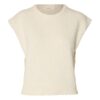 Selected Femme SLWEllie Bobble Knit Vest Egret