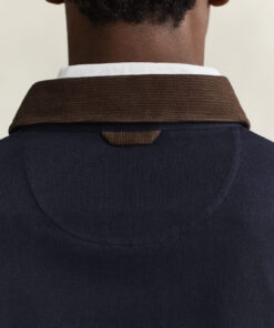 Gant Corduroy Collar Rugger Evening Blue