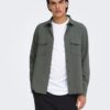 Only & Sons ONSVenus Reg Overshirt Castor Gray