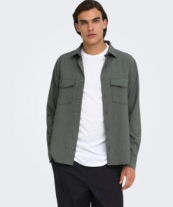 Only & Sons ONSVenus Reg Overshirt Castor Gray