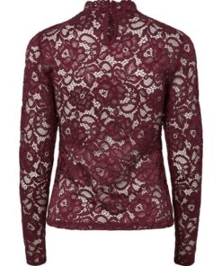 Y.A.S YASLacey LS Lace Top Port Royale