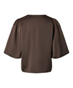 Y.A.S YASPella 2/4 V-Neck Top Brown