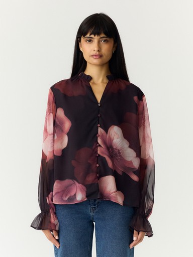 Y.A.S YASFlow Ls Shirt Brown