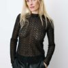 Grace & Mila Long Sleeve Lace Top Aube Noir