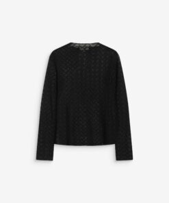 Grace & Mila Long Sleeve Lace Top Aube Noir