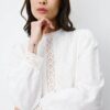 Grace & Mila Broderie Anglaise Blouse Abigail Ivoire
