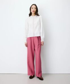 Grace & Mila Broderie Anglaise Blouse Abigail Ivoire