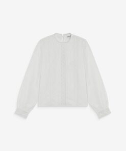 Grace & Mila Broderie Anglaise Blouse Abigail Ivoire
