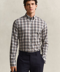 Gant Checked Twill Shirt Sand