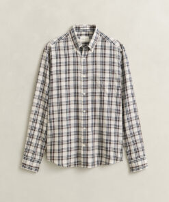 Gant Checked Twill Shirt Sand