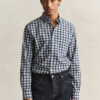 Gant Checked Poplin Shirt Dark Emerald