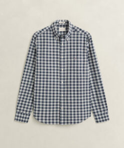 Gant Checked Poplin Shirt Dark Emerald