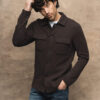 Mos Mosh MMGAustin Knit Overshirt Black Coffee