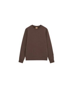 Mos Mosh Gallery MMGAbel Crew Neck Sweat Chocolate Brown Melange