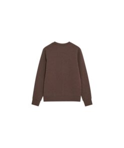 Mos Mosh Gallery MMGAbel Crew Neck Sweat Chocolate Brown Melange