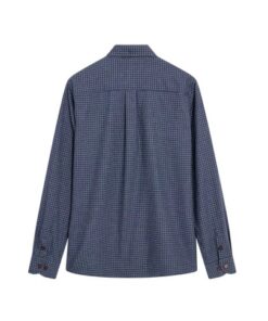 Mos Mosh Gallery MMGMarco Flannel Shirt Navy Check