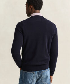 Gant Gant Superfine Lambswool Crew Neck Marine