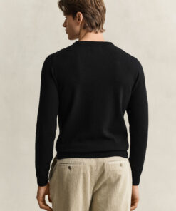 Gant Gant Superfine Lambswool Crew Neck Black