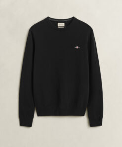 Gant Gant Superfine Lambswool Crew Neck Black