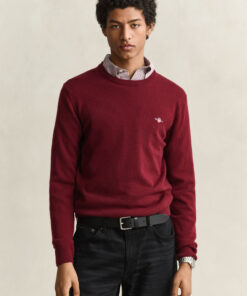 Gant Gant Superfine Lambswool Crew Pumped Red