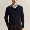 Gant Lambswool V-Neck Sweater Marine