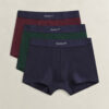Gant 3-Pack Mixed Trunks Evening Blue