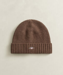 Gant Shield Wool Beanie Shadow Brown