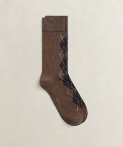 Gant Argyle Socks Shadow Brown