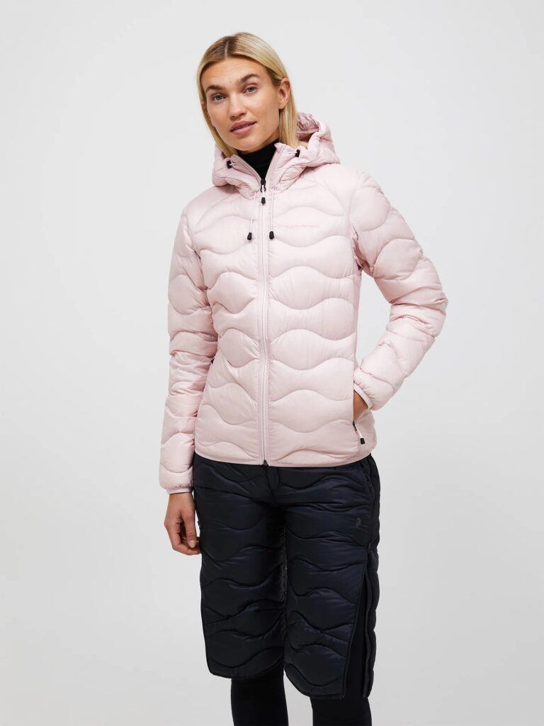 Peak Performance Helium Down Hood Jacket Women Frosted Blossom