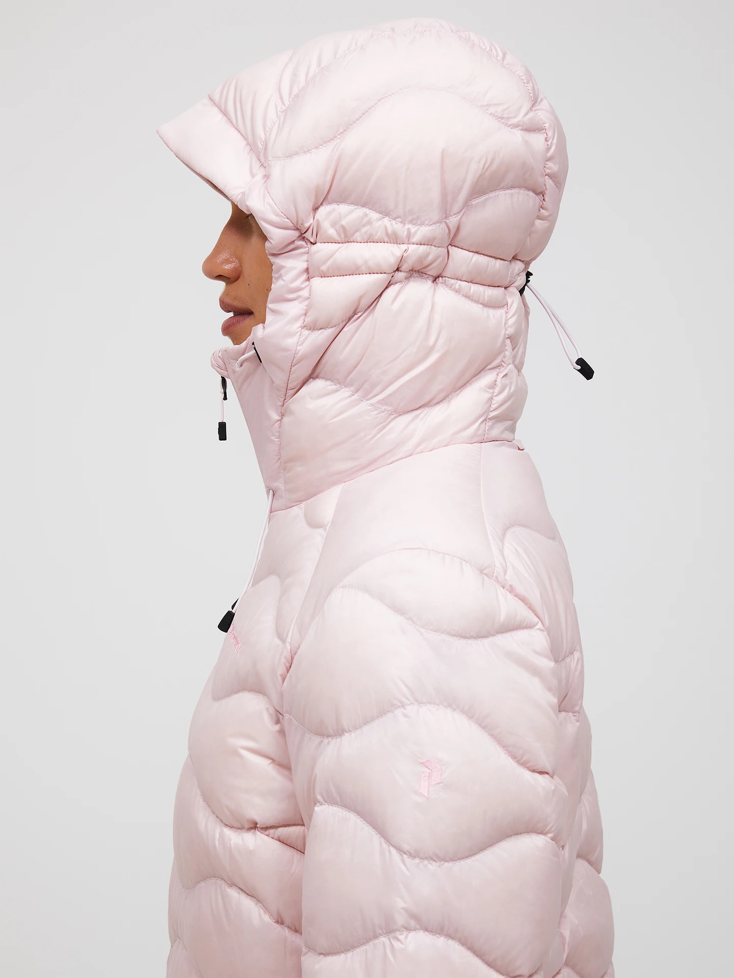 Peak Performance Helium Down Hood Jacket Women Frosted Blossom