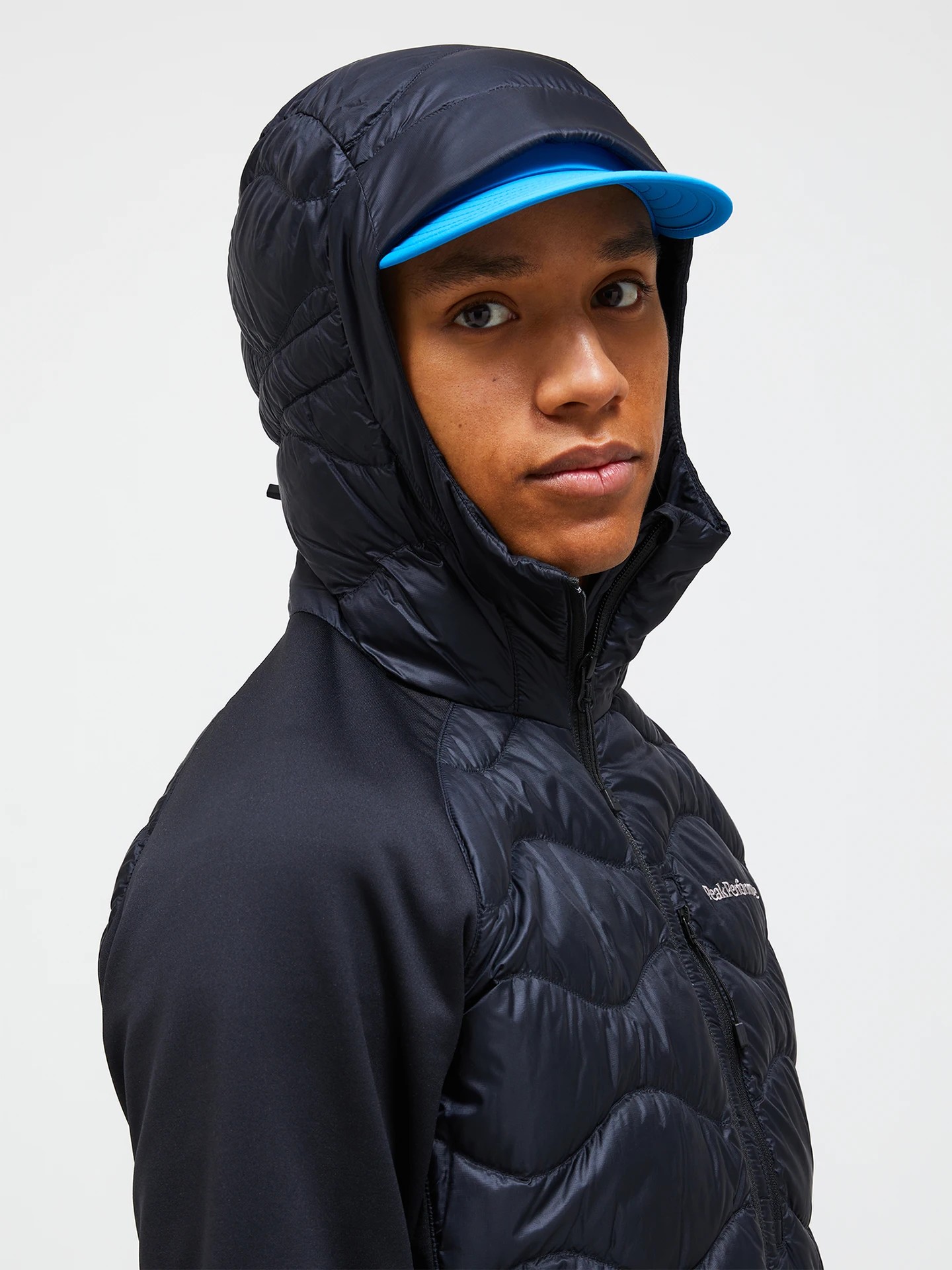 Peak Performance Helium Down Hybrid Hood Men Black