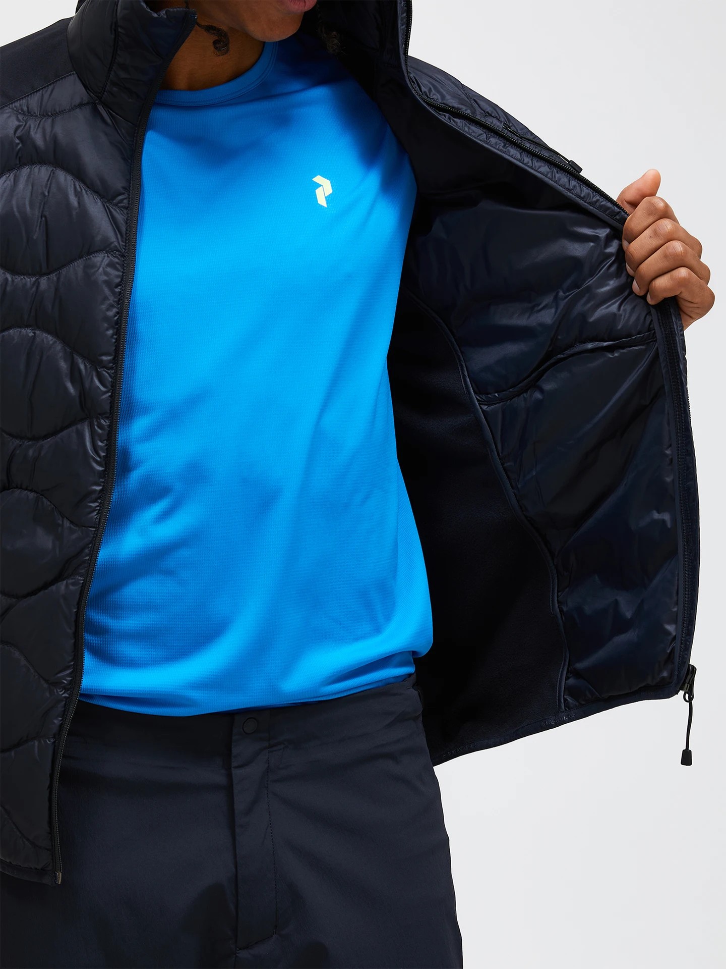 Peak Performance Helium Down Hybrid Hood Men Black