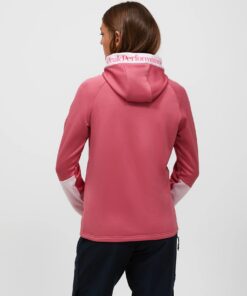 Peak Performance Rider Essentials Midlayer Zip Hood Women Mountain Blush Frosted Blossom