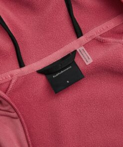Peak Performance Rider Essentials Midlayer Zip Hood Women Mountain Blush Frosted Blossom