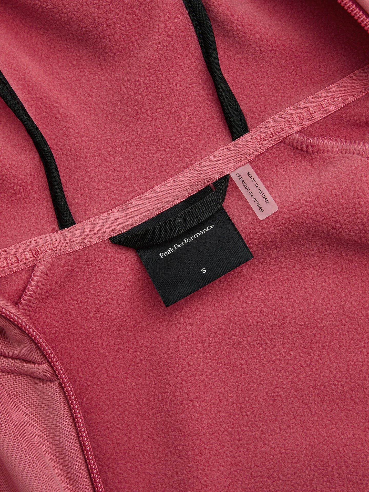 Peak Performance Rider Essentials Midlayer Zip Hood Women Mountain Blush Frosted Blossom