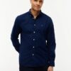 Tommy Hilfiger Regular Fit Flex Flannel Shirt Carbon Navy