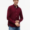 Tommy Hilfiger Regular Fit Flex Flannel Shirt Burgundy