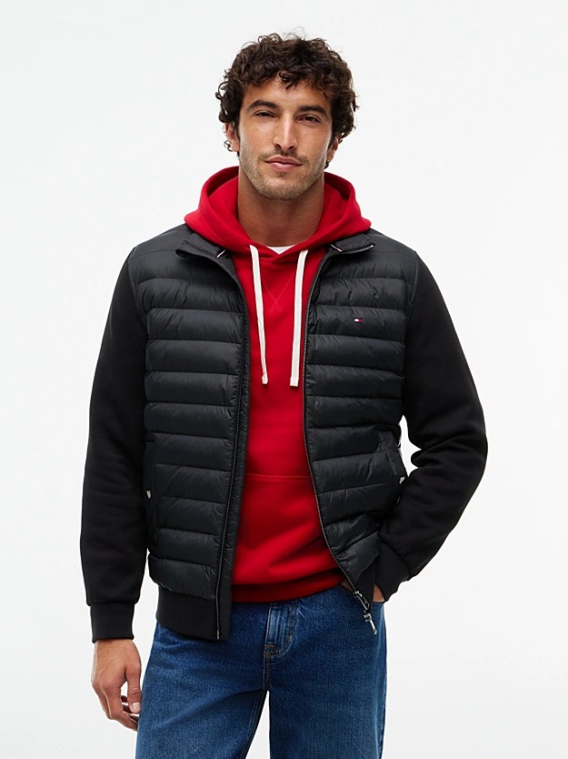 Tommy Hilfiger Intechno Knit Zip Thru Sweatshirt Black