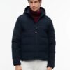 Tommy Hilfiger Detachable Hood Puffer Jacket Navy Blue